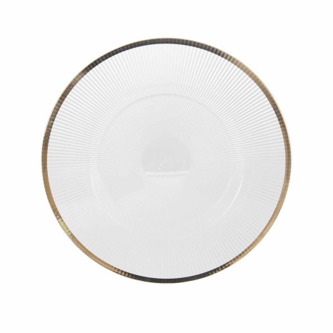 Prato Marcador Plástico Com Fio Ouro 33cm - Image product