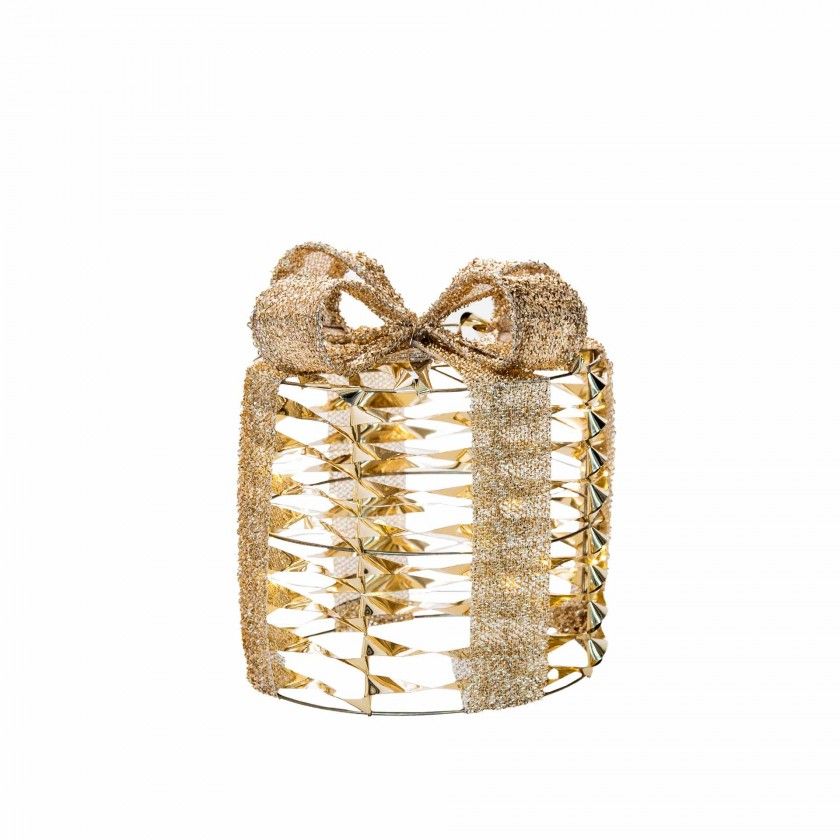 Presente Natal Luz Quente 60Led 30cm Presente Natal Luz Quente 60Led 30cm