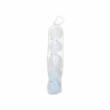 Bola Natal Branco 8cm Pack 5