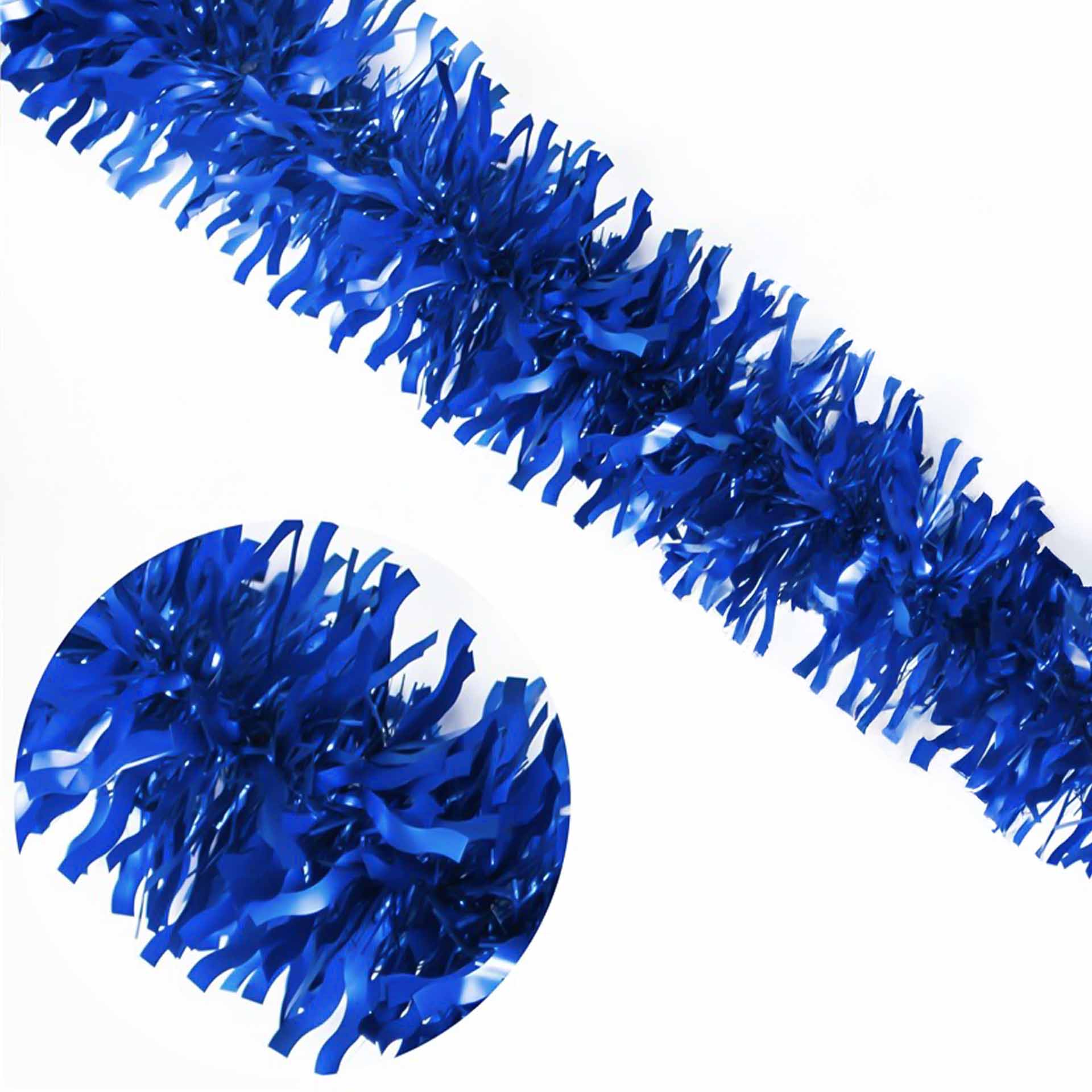 Festão Ondulado Azul Mate 12X180cm