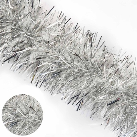 Festão Neve Prateado 12X180cm - Image product