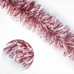 Festão Neve Rosa 12X180cm Festão Neve Rosa 12X180cm