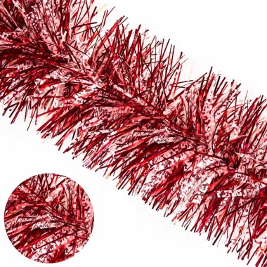 Festão Neve Vermelho 12X180cm