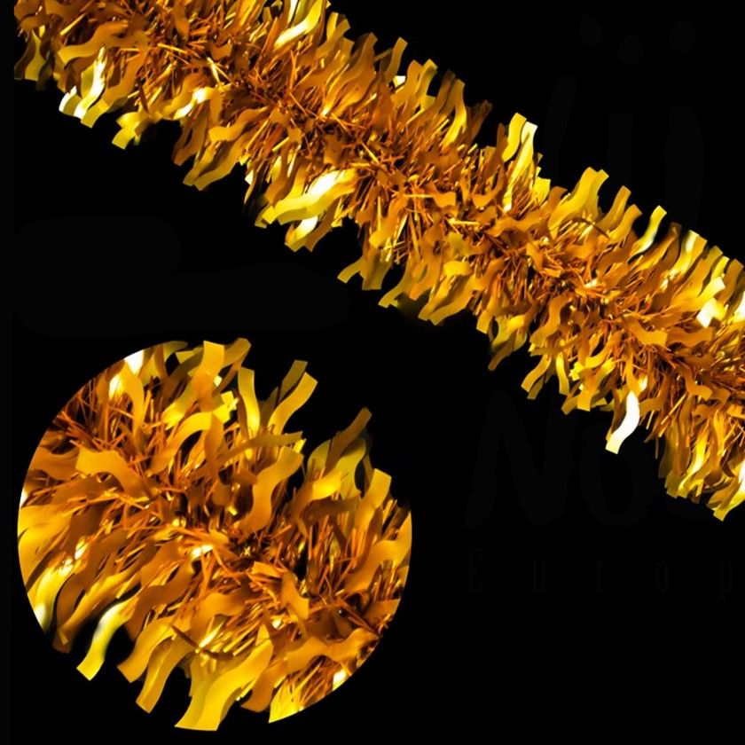 Festo Ondulado Dourado Mate 12X180cm