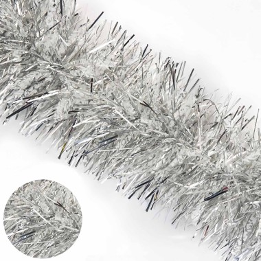 Fest�o Neve Prateado 12X180cm