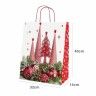 Saco Papel Asa Retorcida Natal Cones 32X14X40cm Saco Papel Asa Retorcida Natal Cones 32X14X40cm