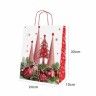 Saco Papel Asa Retorcida Natal Cones 24X10X32cm Saco Papel Asa Retorcida Natal Cones 24X10X32cm