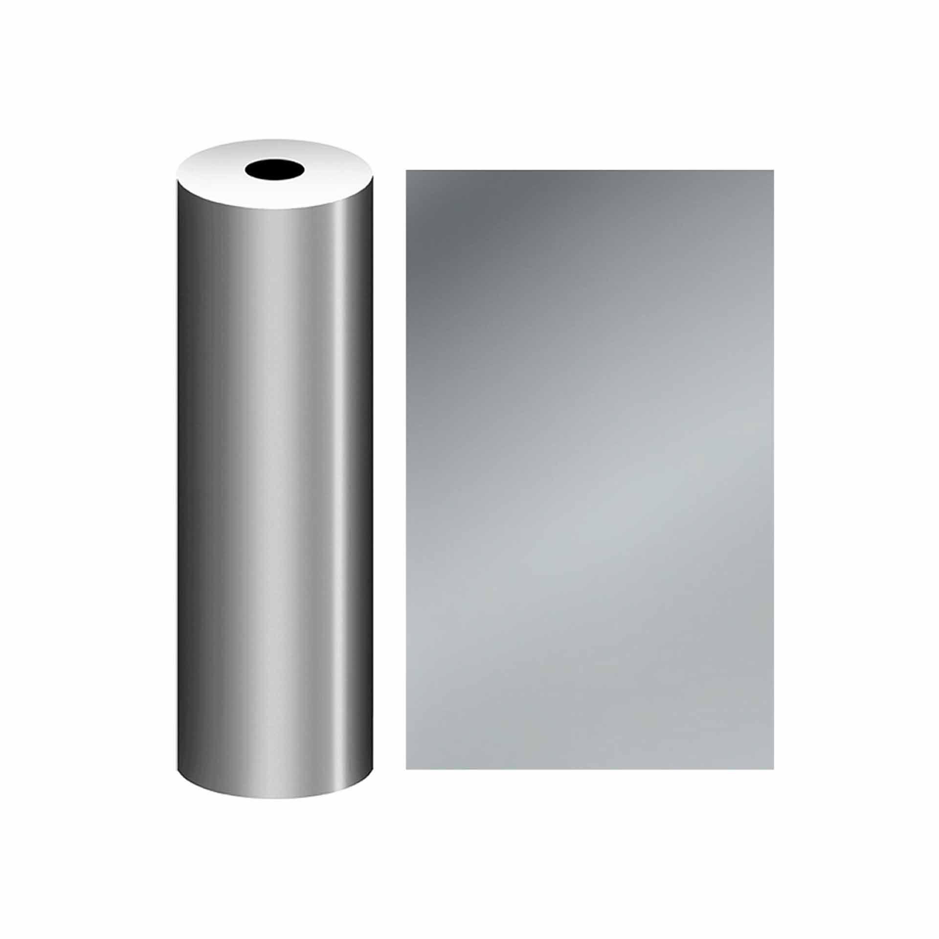 Bobine Papel Embrulho Celuloso Prata 4.5Kg 62cm