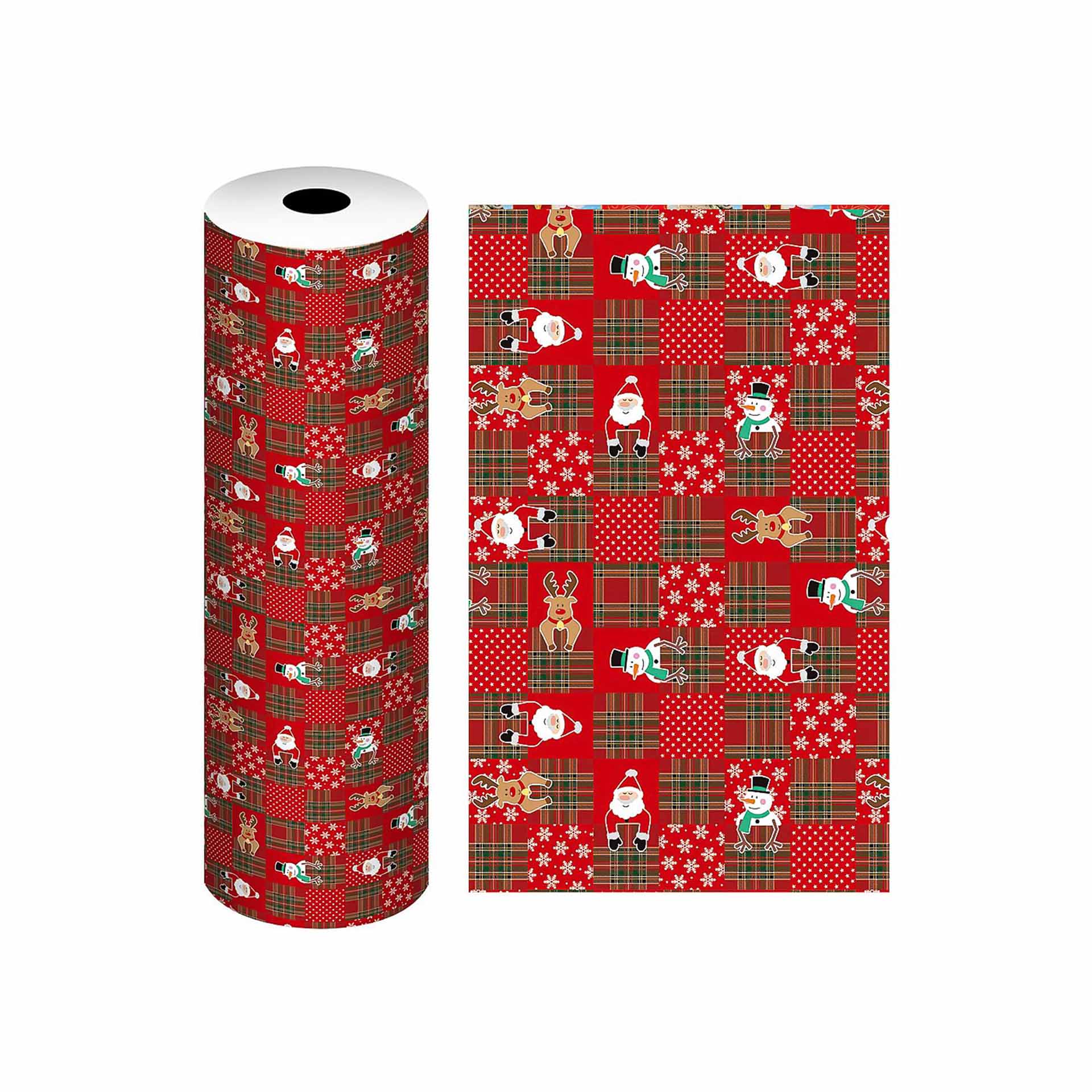 Bobine Papel Embrulho Celuloso Natal 4kg 62cm