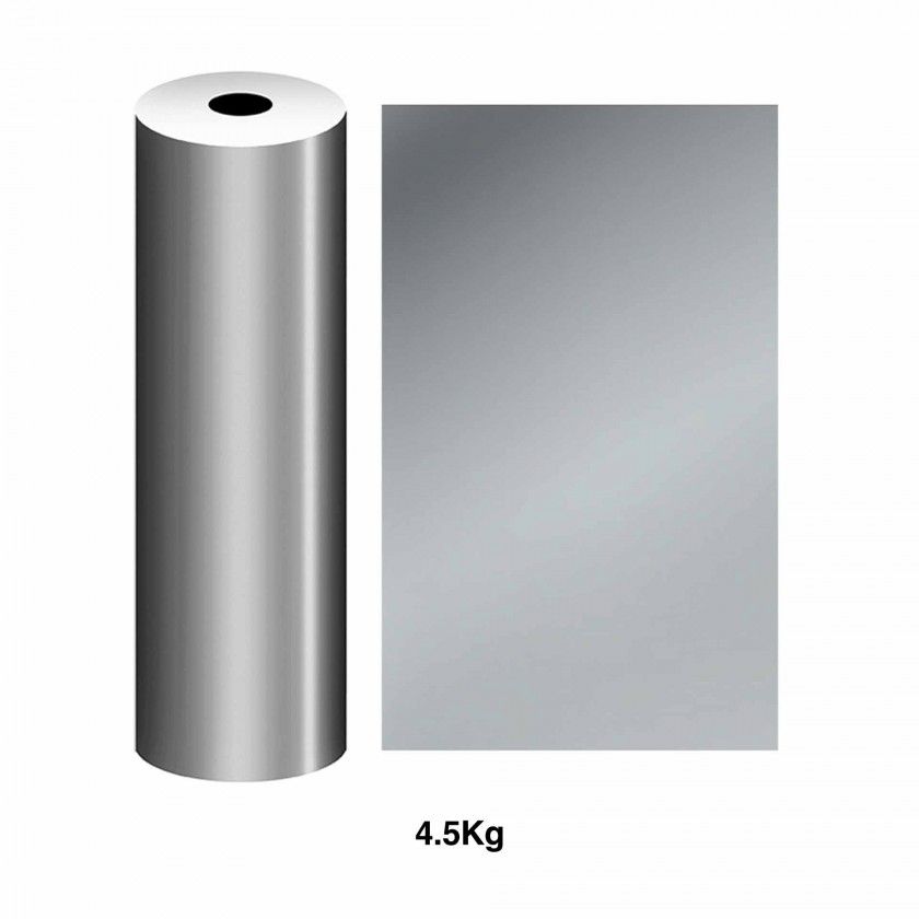 Bobine Papel Embrulho Celuloso Prata 4.5Kg 62cm Bobine Papel Embrulho Celuloso Prata 4.5Kg 62cm