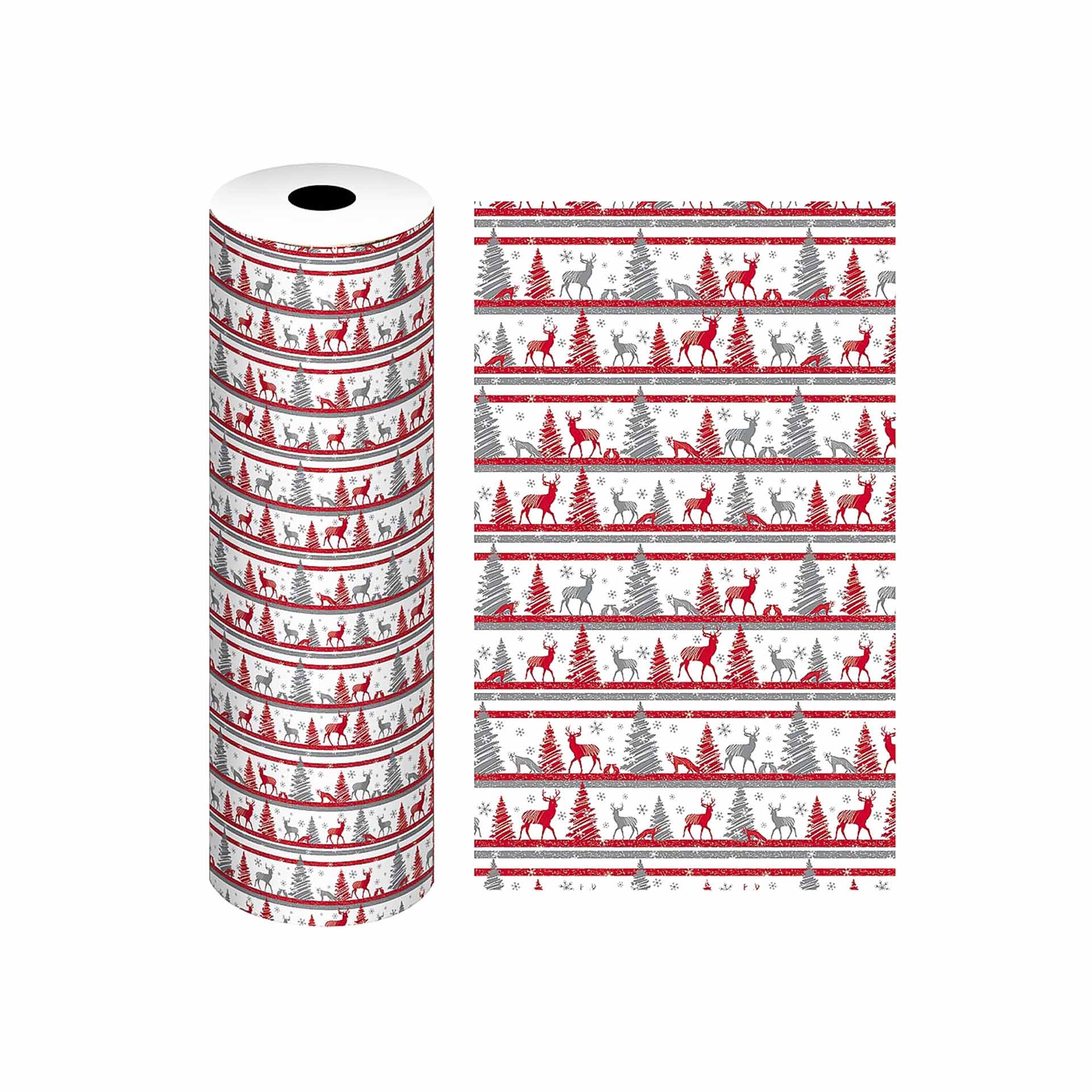 Bobine Papel Embrulho Celuloso Natal 4.5Kg 62cm