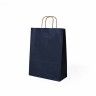 Saco Papel Asa Retorcida Kraft Azul Escuro 32X14X40cm Saco Papel Asa Retorcida Kraft Azul Escuro 32X14X40cm