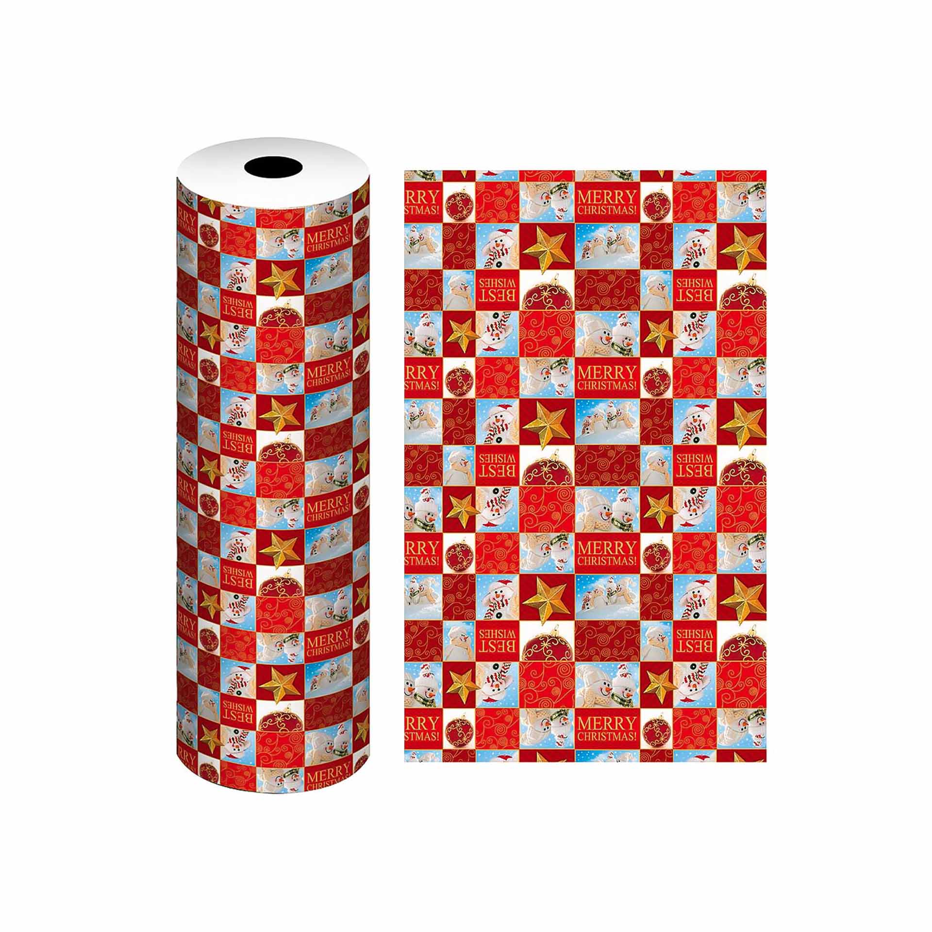 Bobine Papel Embrulho Celuloso Natal 4.5Kg 62cm