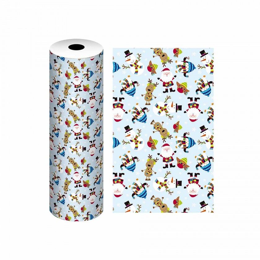 Bobine Papel Embrulho Celuloso Natal 4.5Kg 62cm Bobine Papel Embrulho Celuloso Natal 4.5Kg 62cm