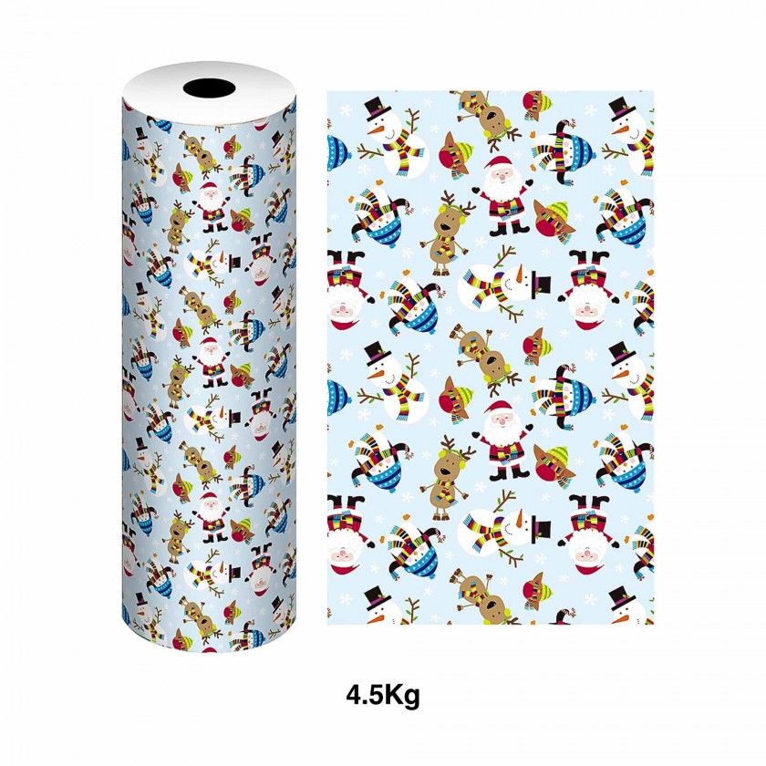 Bobine Papel Embrulho Celuloso Natal 4.5Kg 62cm Bobine Papel Embrulho Celuloso Natal 4.5Kg 62cm