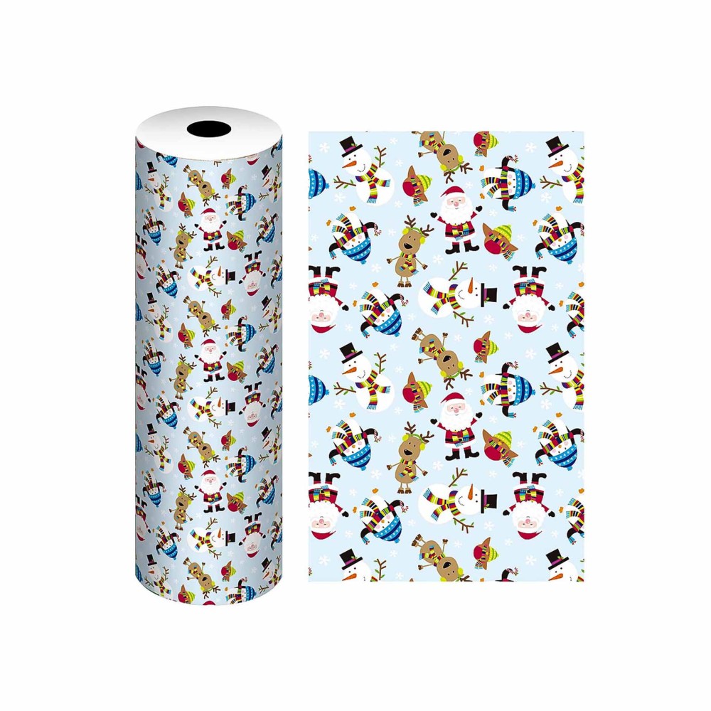 Bobine Papel Embrulho Celuloso Natal 4.5Kg 62cm
