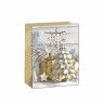 Saco Papel Asa Retorcida Natal Arvore Dourado 18X10X23cm Saco Papel Asa Retorcida Natal Arvore Dourado 18X10X23cm