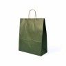 Saco Papel Asa Retorcida Kraft Verde 32X14X40cm Saco Papel Asa Retorcida Kraft Verde 32X14X40cm
