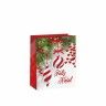 Saco Papel Asa Retorcida Natal Feliz Natal Bolas 26X12X32cm Saco Papel Asa Retorcida Natal Feliz Natal Bolas 26X12X32cm