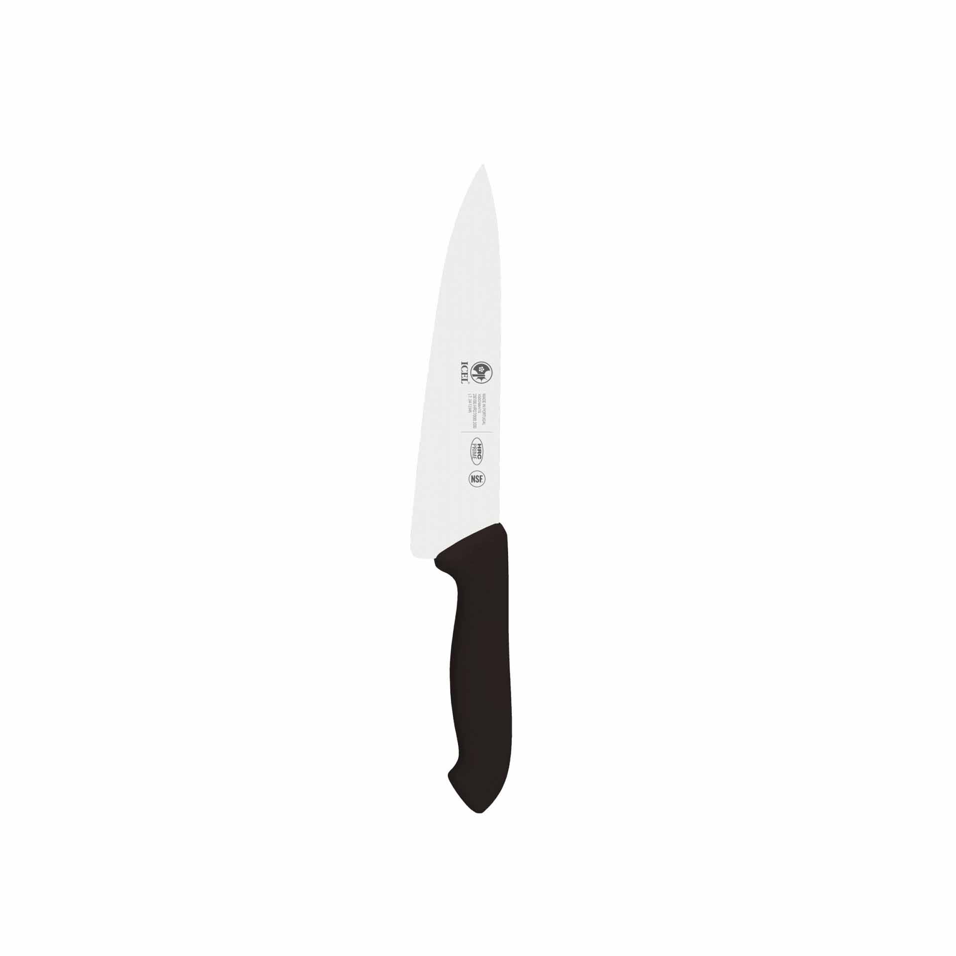 Faca Chefe Lâmina Estreita Preto 20cm