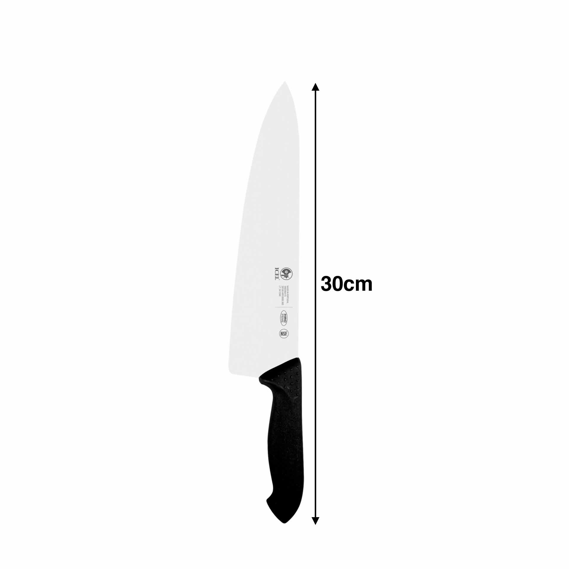 Faca Chefe Preto 30cm