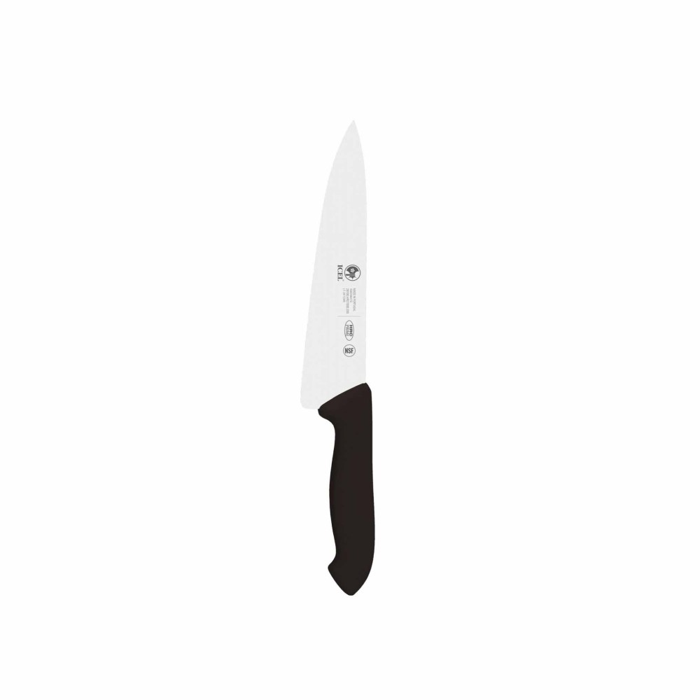 Faca Chefe Lâmina Estreita Preto 20cm
