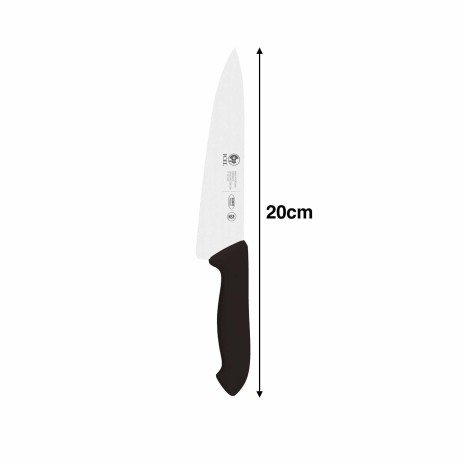 Faca Chefe Lâmina Estreita Preto 20cm - Image product