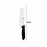 Faca Santoku Alv�olos 18Cm Cabo Preto