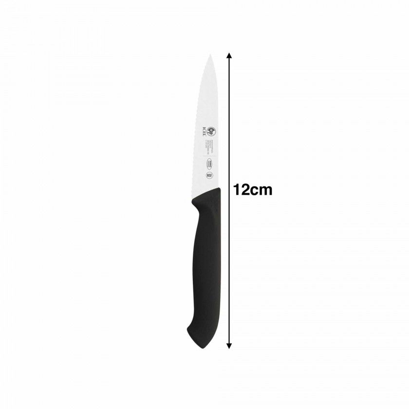 Faca Legumes Serrilha Preto 12cm