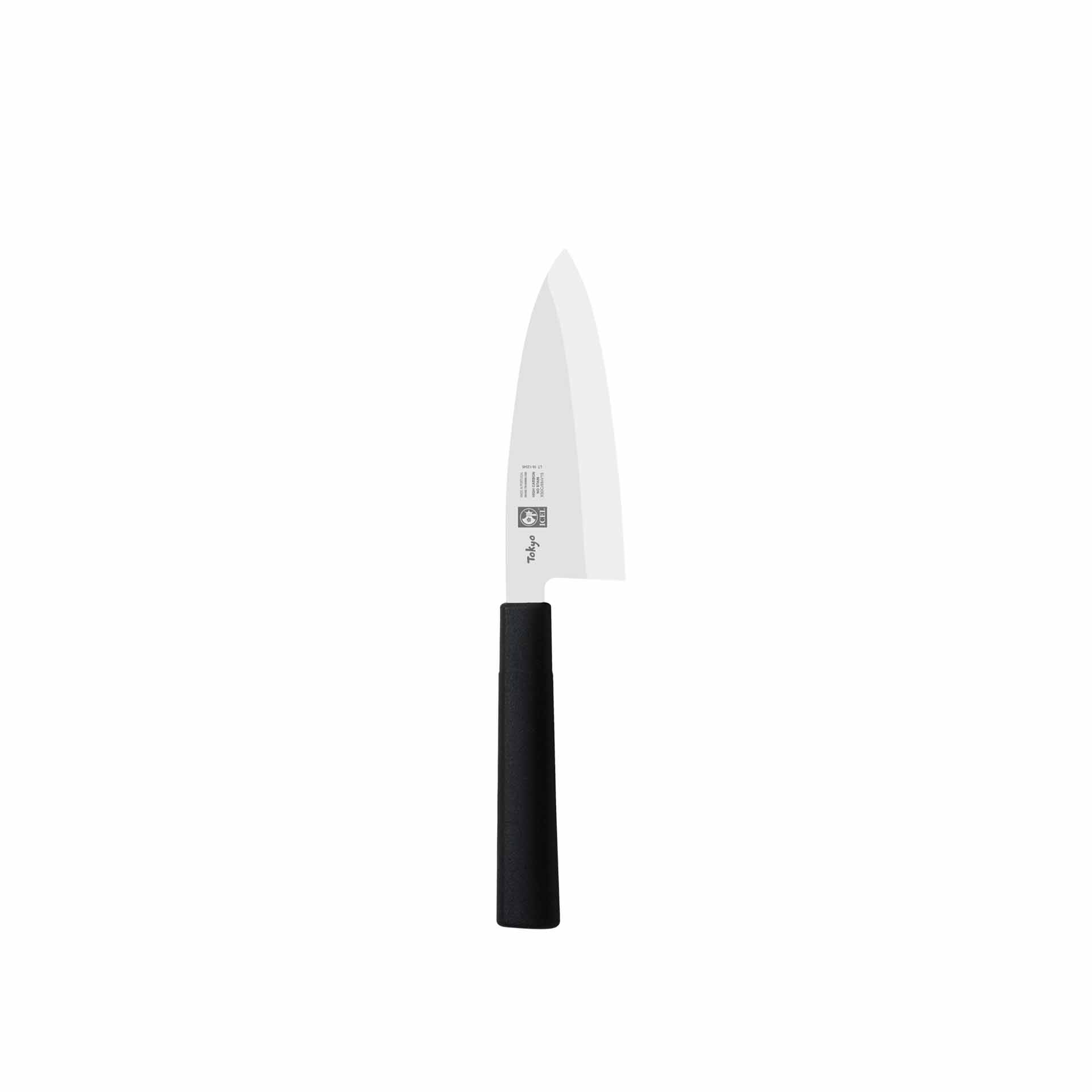 Faca Japonesa Deba Preto 15cm