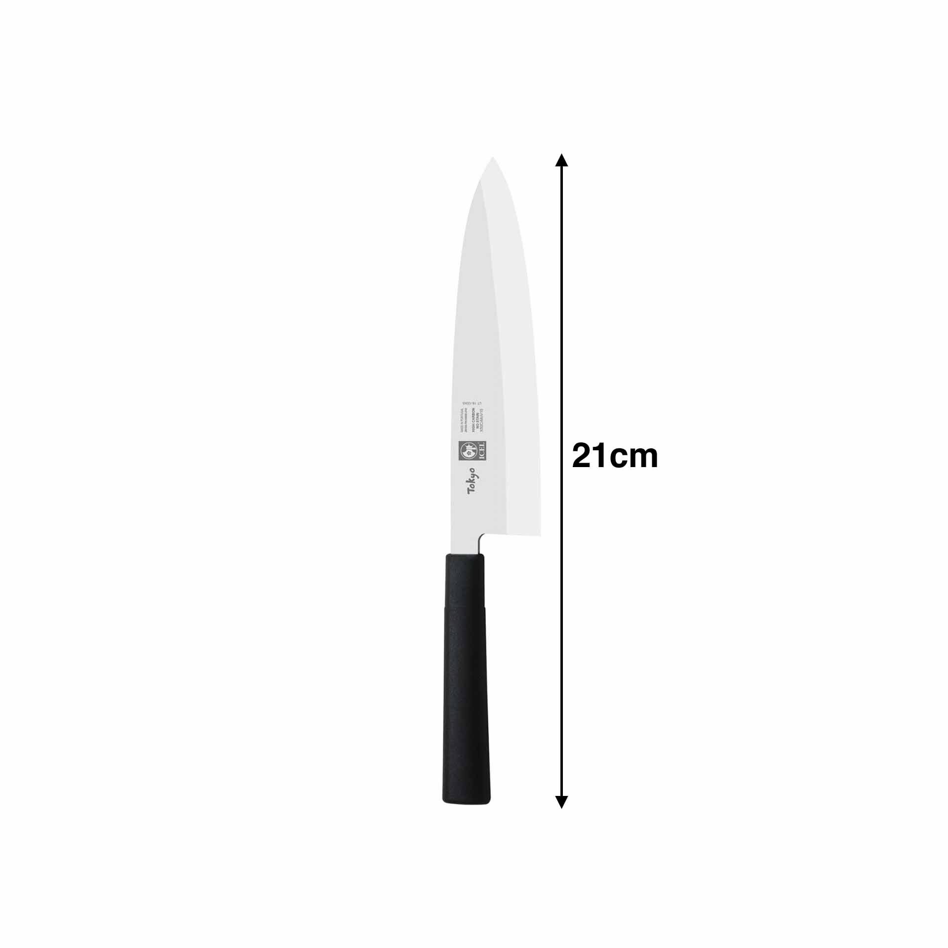 Faca Japonesa Deba Preto 21cm