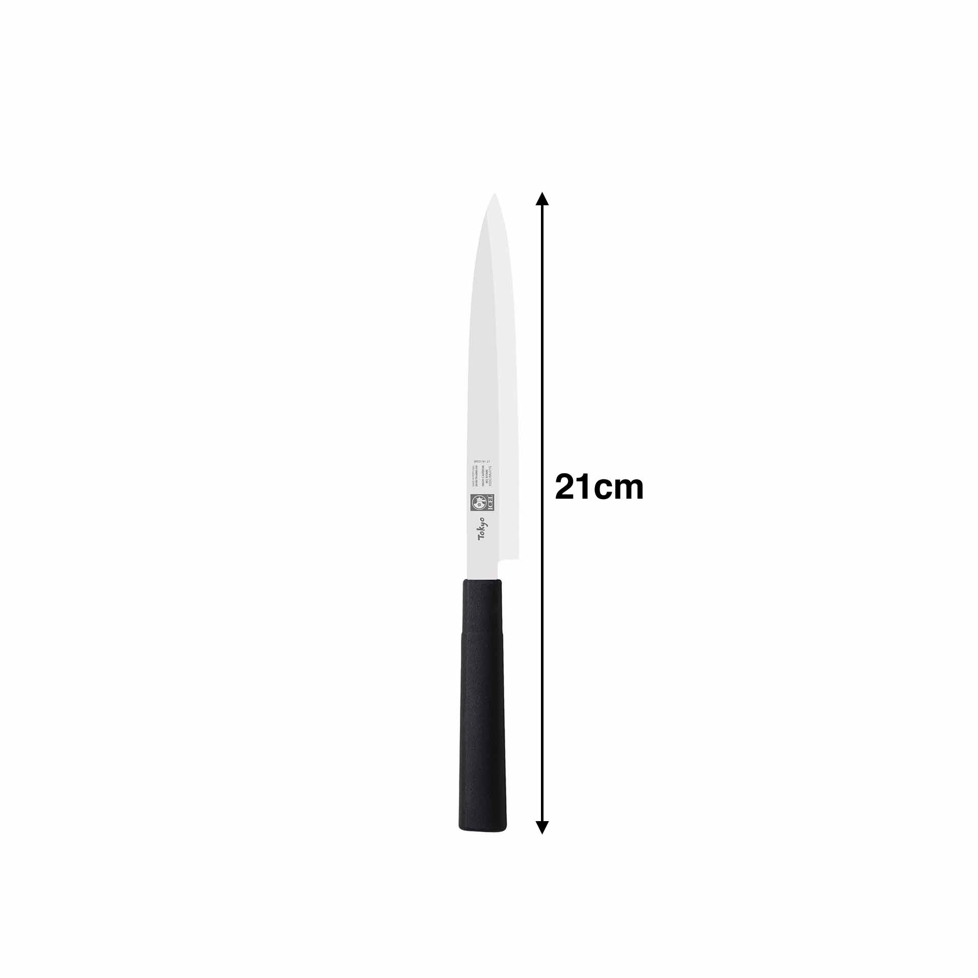 Faca Japonesa Yanagiba Preto 21cm