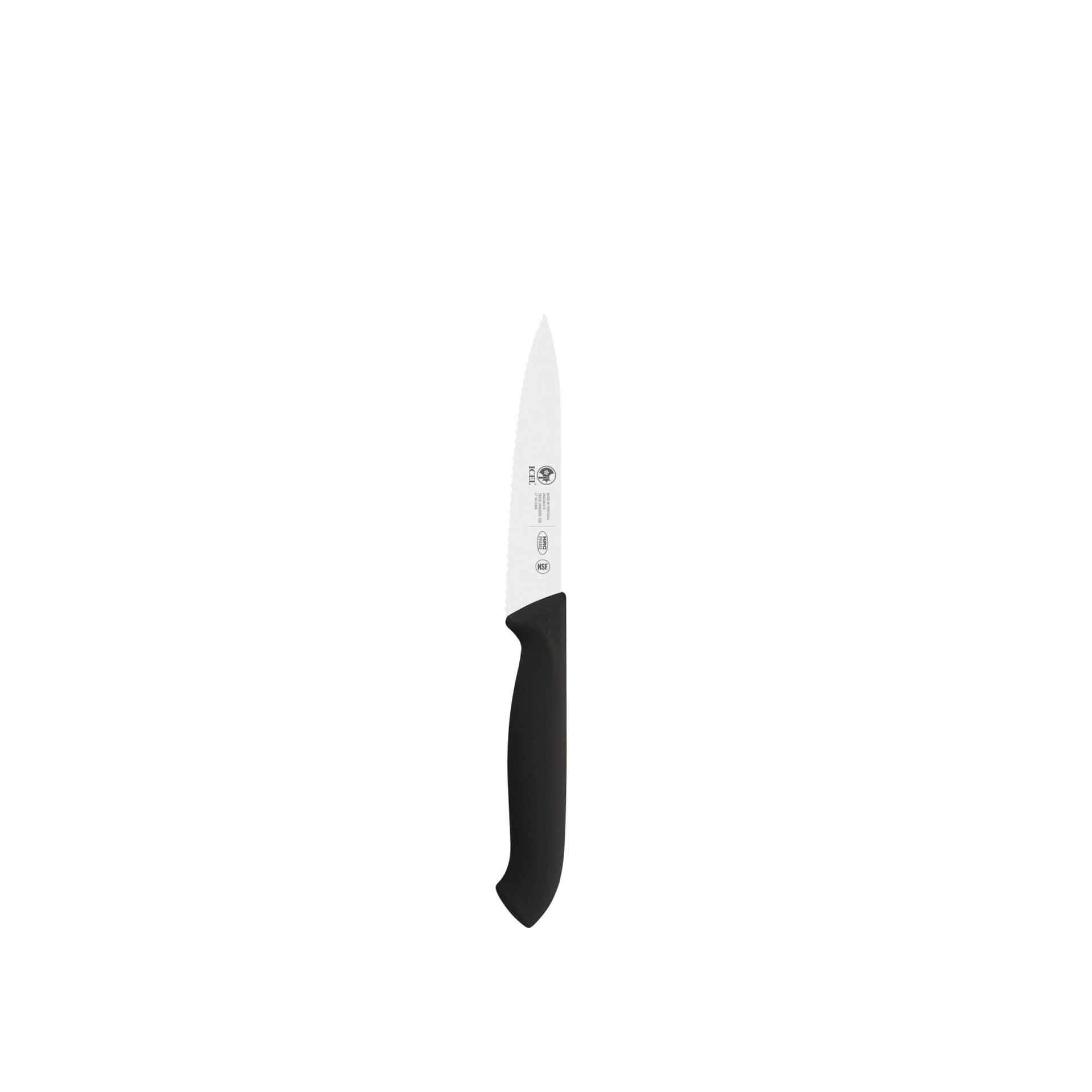 Faca Legumes Serilha Preto 10cm