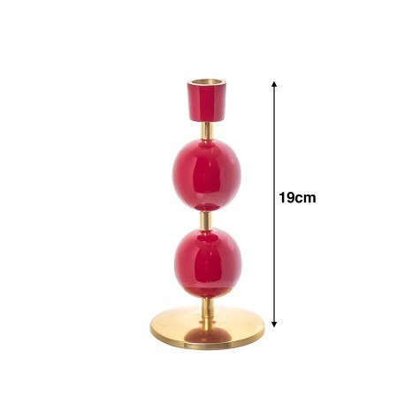 Castiçal Metal Lacado 19cm - Image product