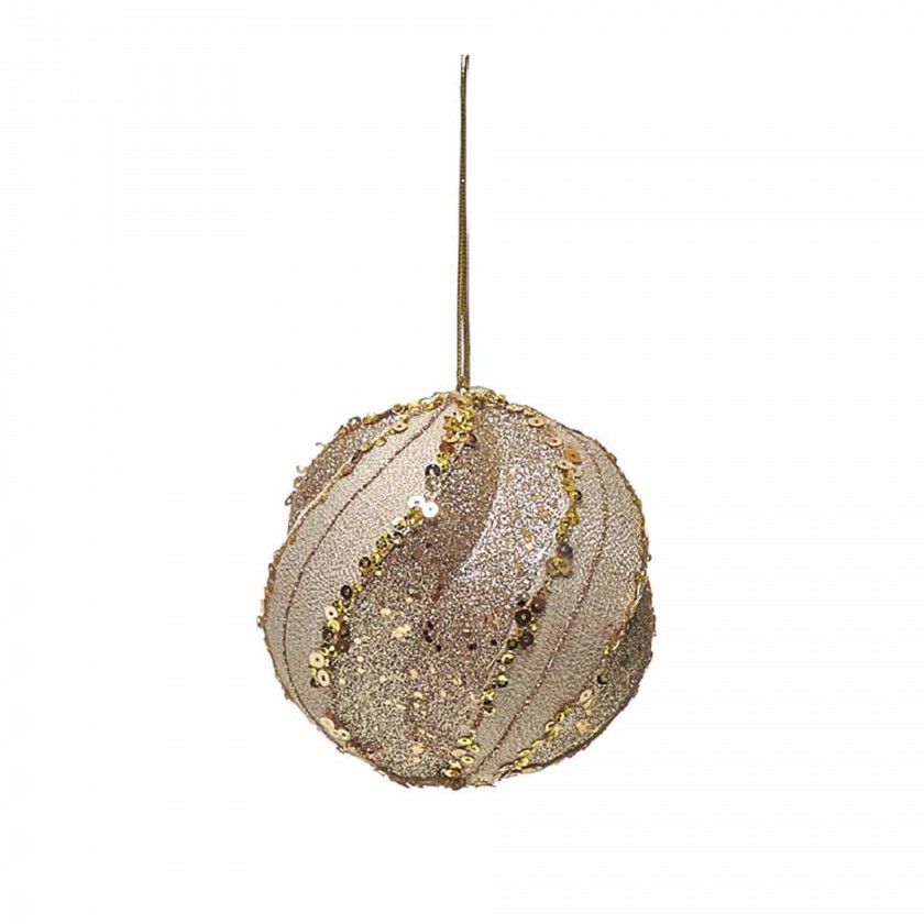 Bola Natal Com Lantejoulas 11cm