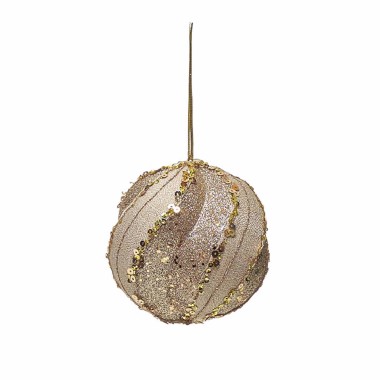 Bola Natal Com Lantejoulas 11cm