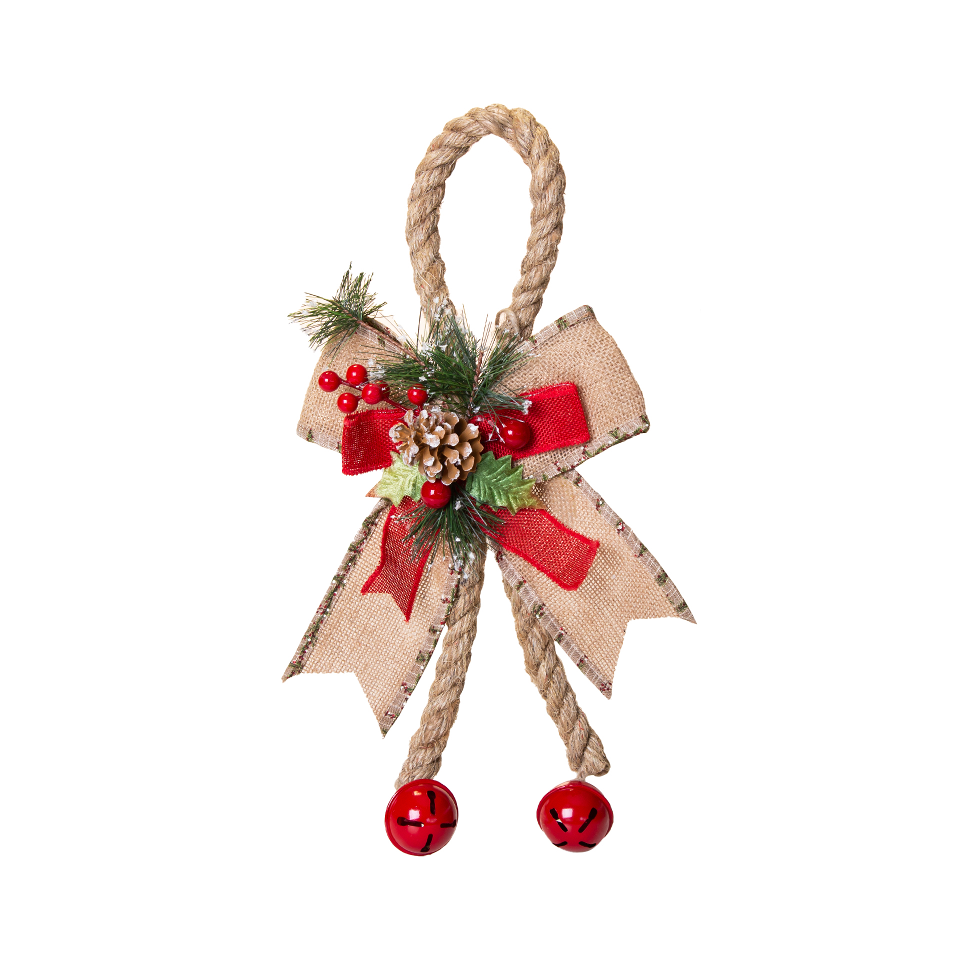 Corda Natal Com Laço E Guizos