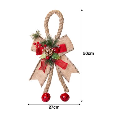 Corda Natal Com Laço E Guizos