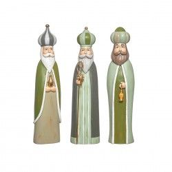 5 Reis Magos Poliresina Verde 7.5X6X31cm