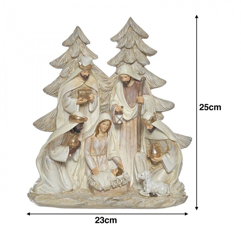 Presépio Poliresina 23X7X25cm Presépio Poliresina 23X7X25cm