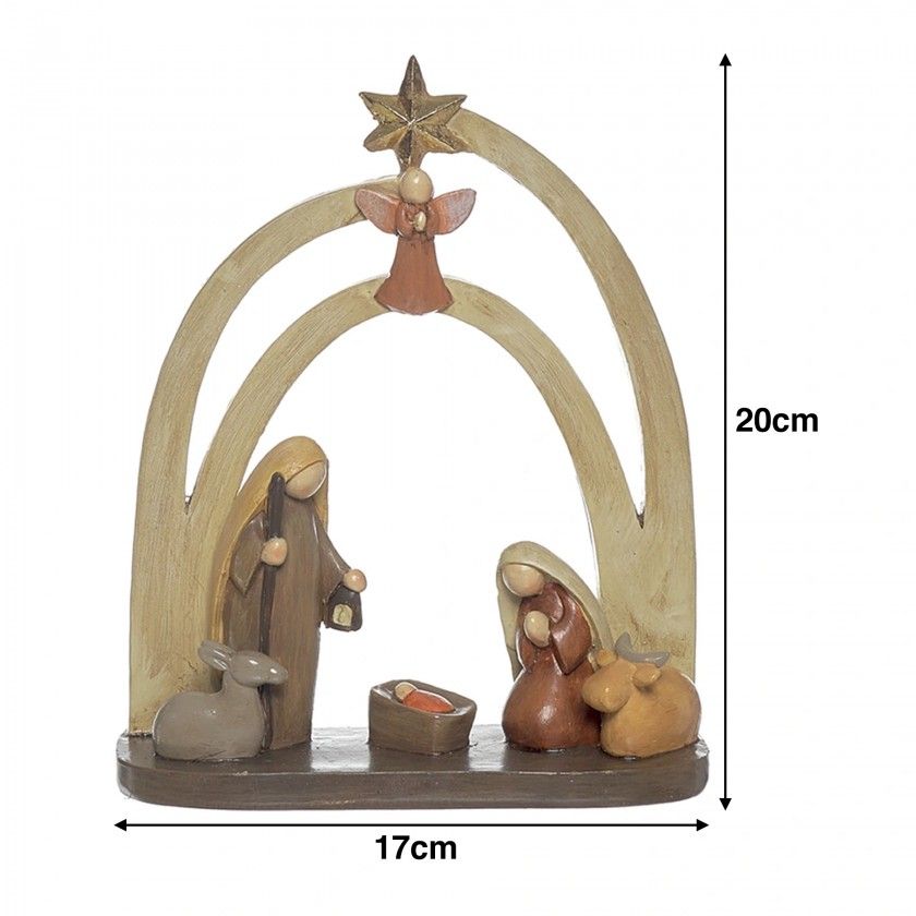Presépio Poliresina 17X5X20cm Presépio Poliresina 17X5X20cm