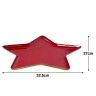Prato Metal Lacado Estrela 32.5X27cm
