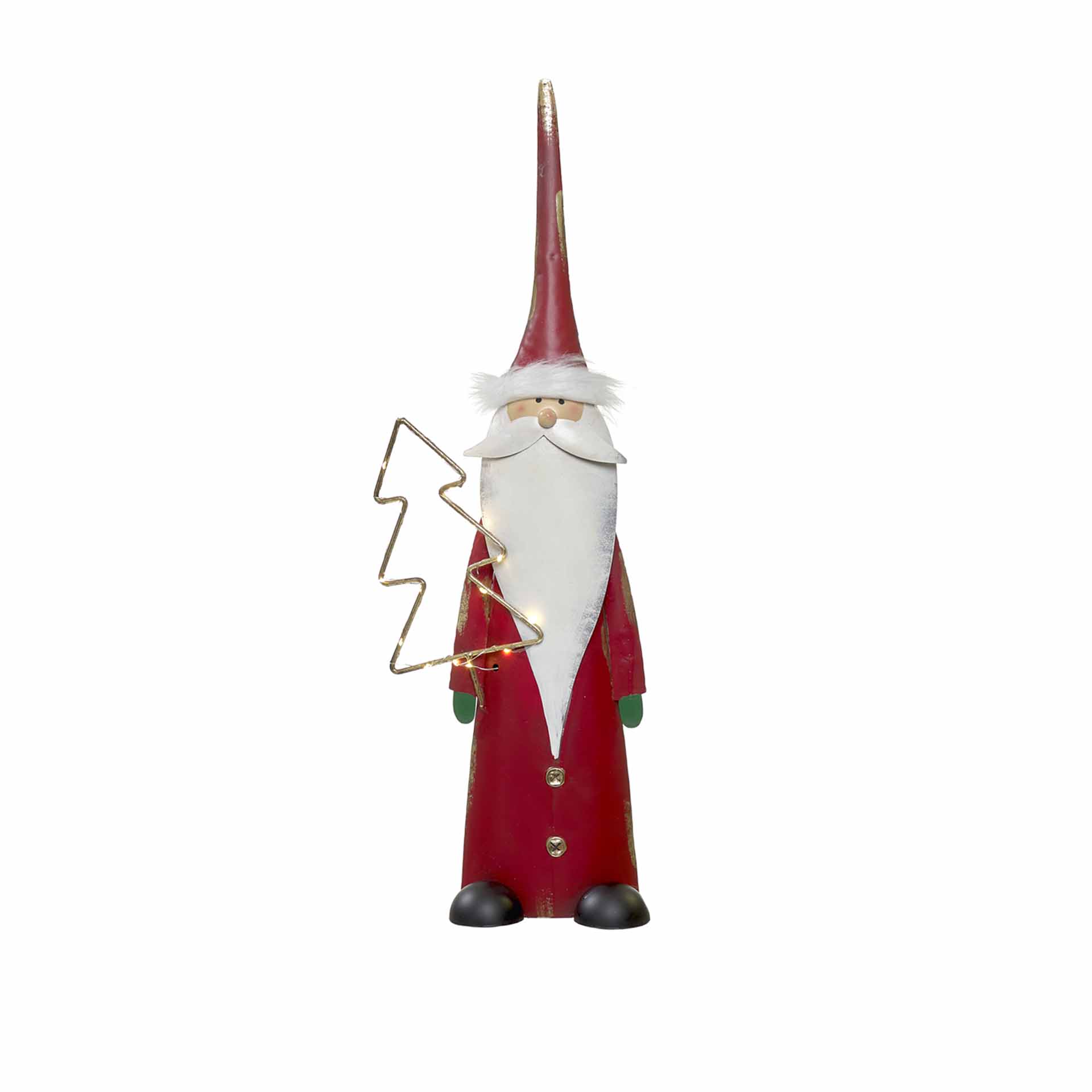 Pai Natal Metal 23X12x68cm