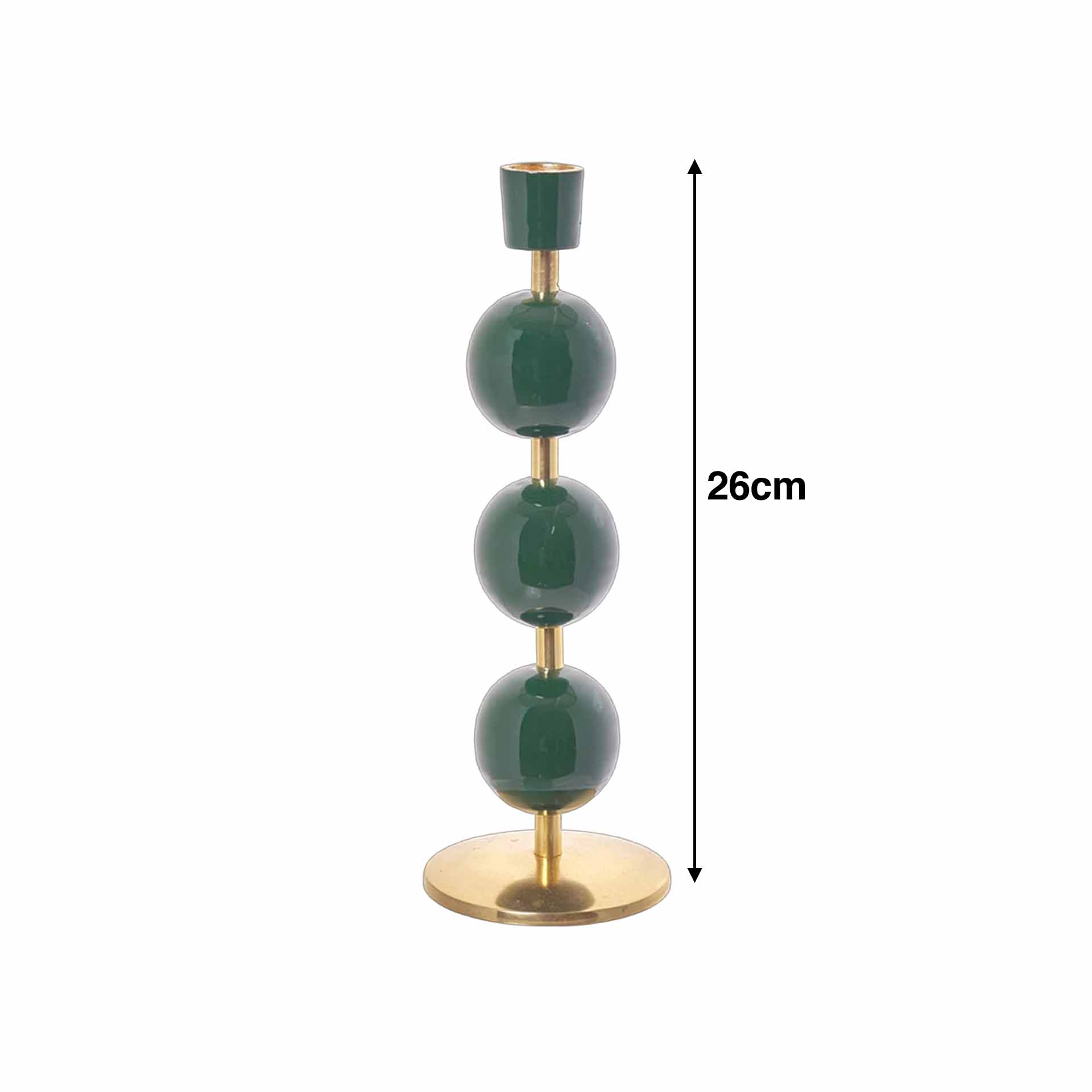 Castiçal Metal Lacado 26cm