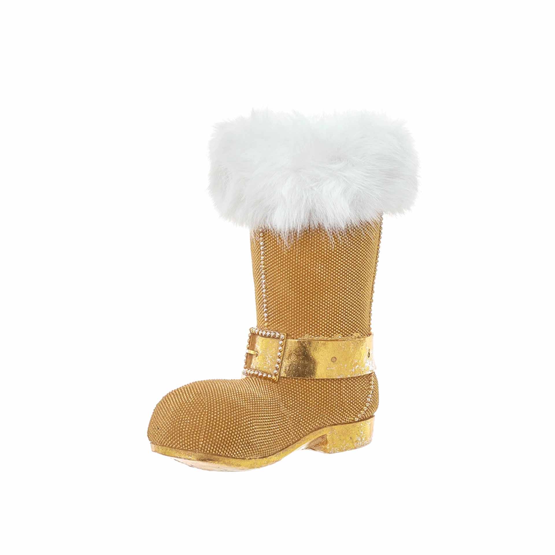 Bota Resina Com Pêlo 25X17X27cm