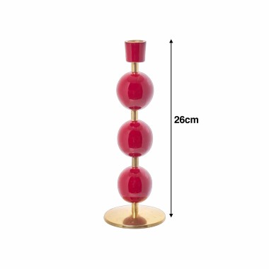 Castiçal Metal Lacado 26cm