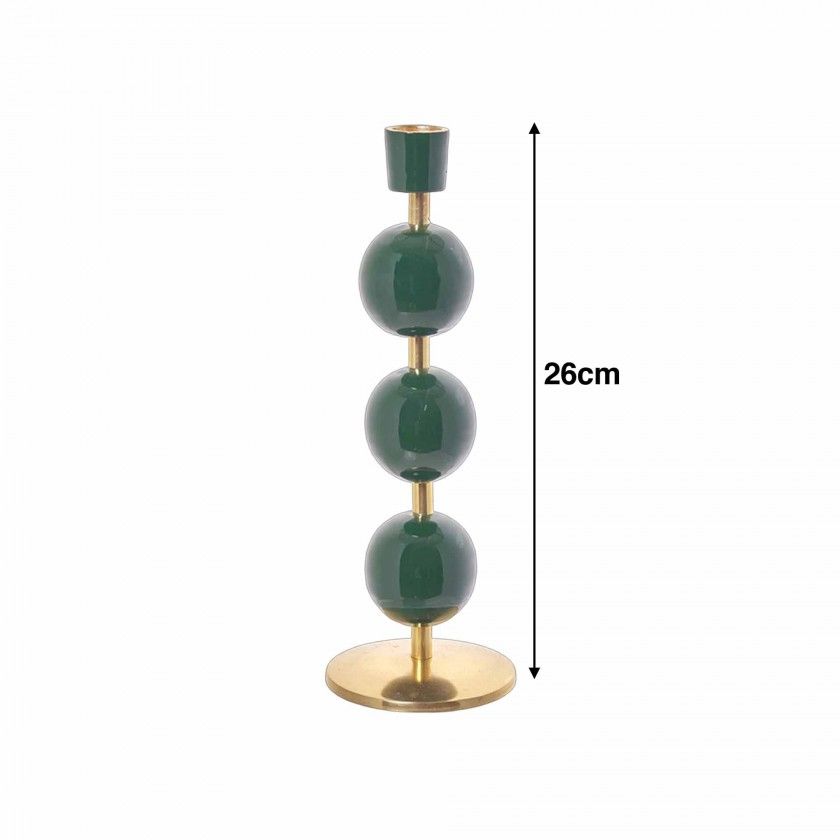 Castiçal Metal Lacado 26cm Castiçal Metal Lacado 26cm