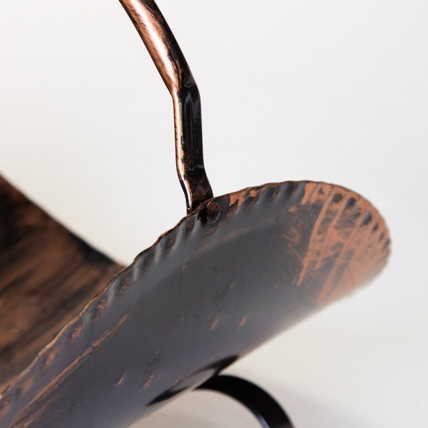 Cesto Para Lenha Metalico Bronze Cesto Para Lenha Metalico Bronze