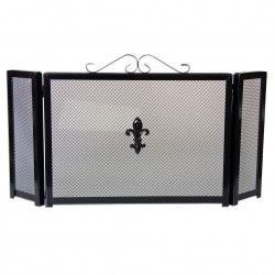 Frente Para Lareira Com Desenho Preto