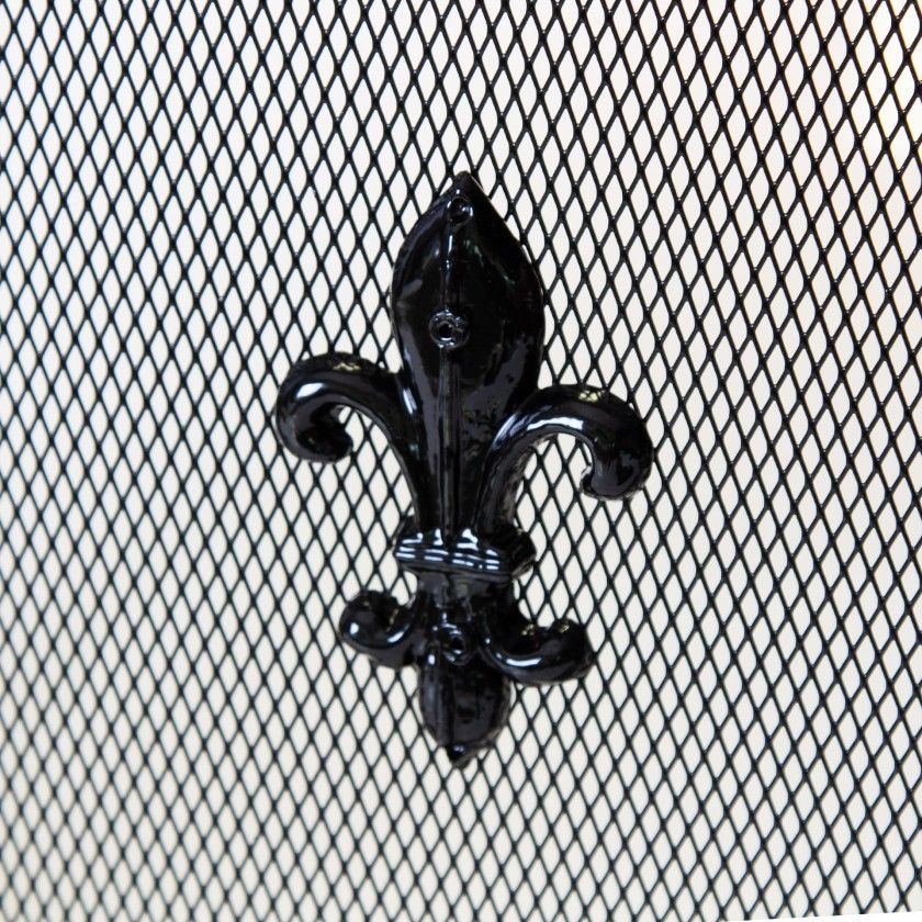 Frente Para Lareira Com Desenho Preto Frente Para Lareira Com Desenho Preto